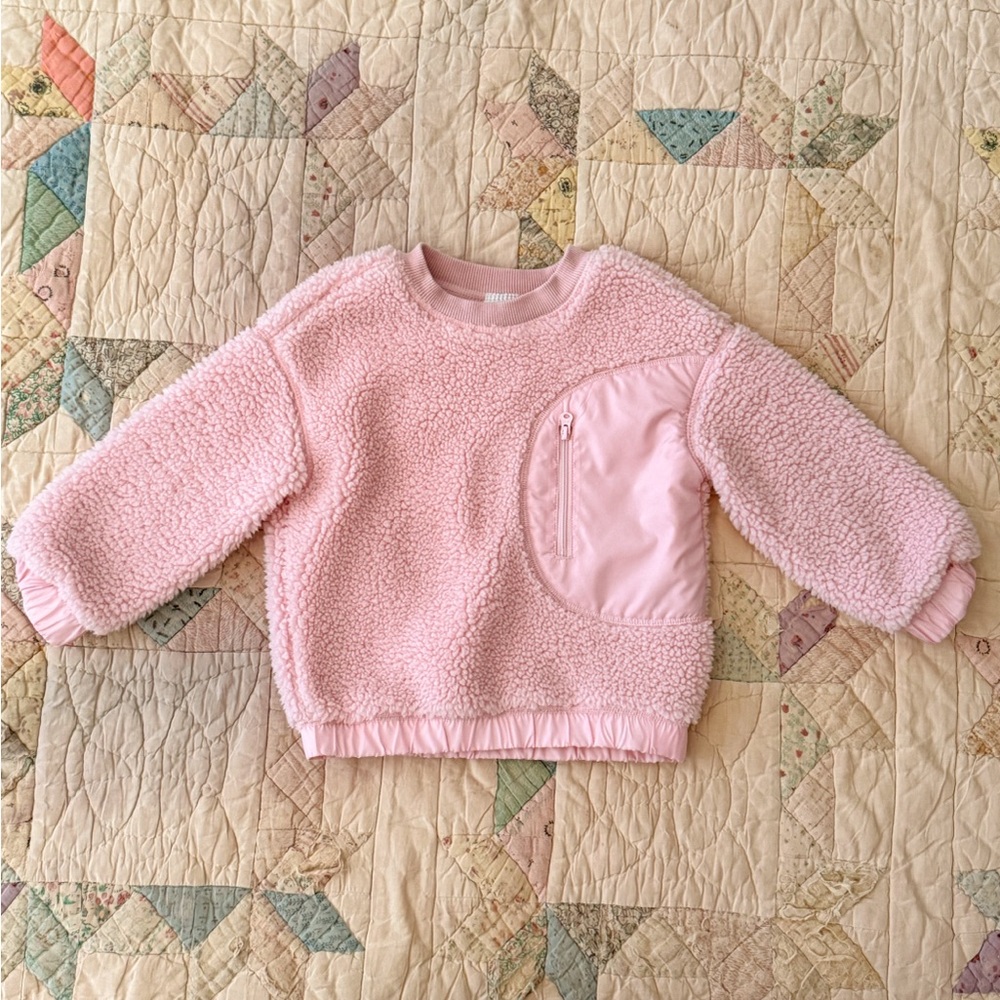 Hanna Andersson Faux Shearling Crewneck